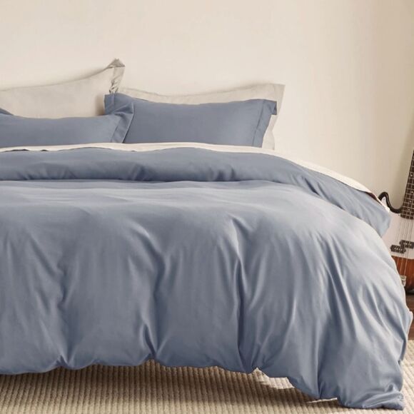 Duvet Cover Set Bedsure-Blue Full/Queen - Picture 1 of 8